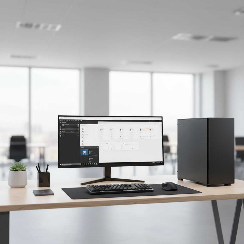 StealthHawk Gaming / Workstation PC Desktop Ryzen 7 5700X 32GB RAM 2TB NVMe Nvidia RTX 5060 Windows 11