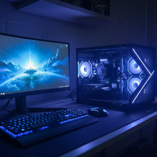 EliteHawk Gaming PC Desktop AMD Ryzen 5/7 16/32GB RAM 1TB SSD Nvidia RTX 3050 / 5060 Windows 11