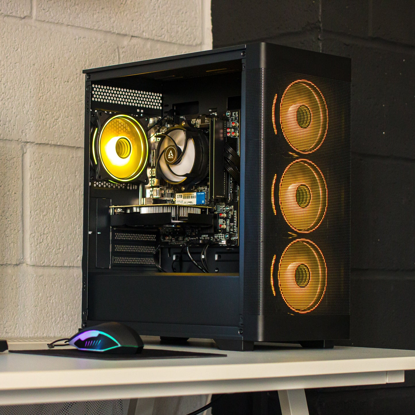 ZephyrHawk Gaming PC Desktop AMD Ryzen 5 16/32GB RAM 1TB SSD Nvidia RTX 3050 Windows 11