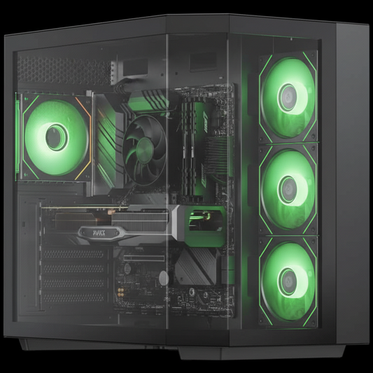 FireHawk Gaming PC Desktop Ryzen 7 5700X 32GB RAM 1TB NVMe Nvidia RTX 5060 Windows 11