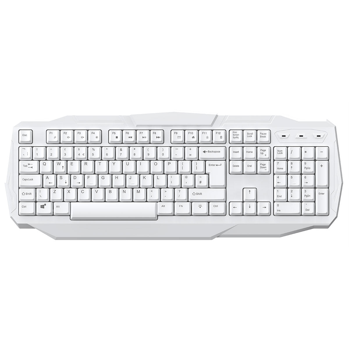 White Keyboard Combo Kit Scorpion 4-in-1 Mouse Headset Mouse Pad